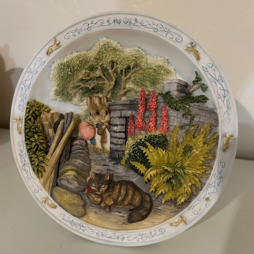 The Tale of Peter Rabbit and Benjamin Bunny Collector Plate